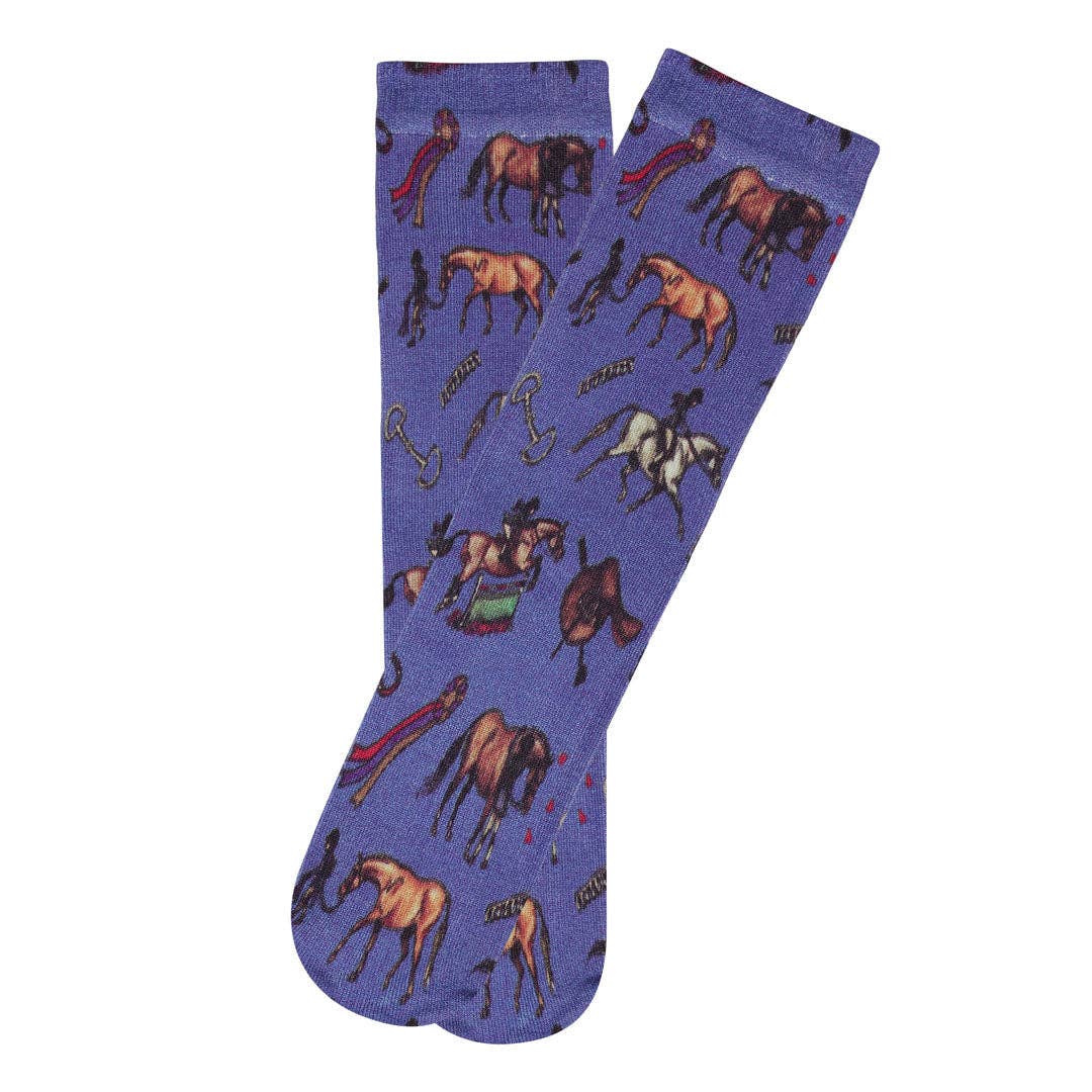 AWST Intl - Wholesale Socks - Kids - AWST Int'l Children's Lila Hunter Ponies Socks0