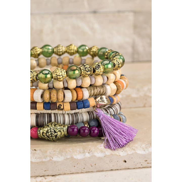 Multi Strand And Tassel Bracelet for wholesale on Faire