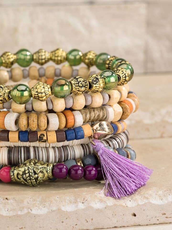Multi Strand And Tassel Bracelet for wholesale by Urbanista