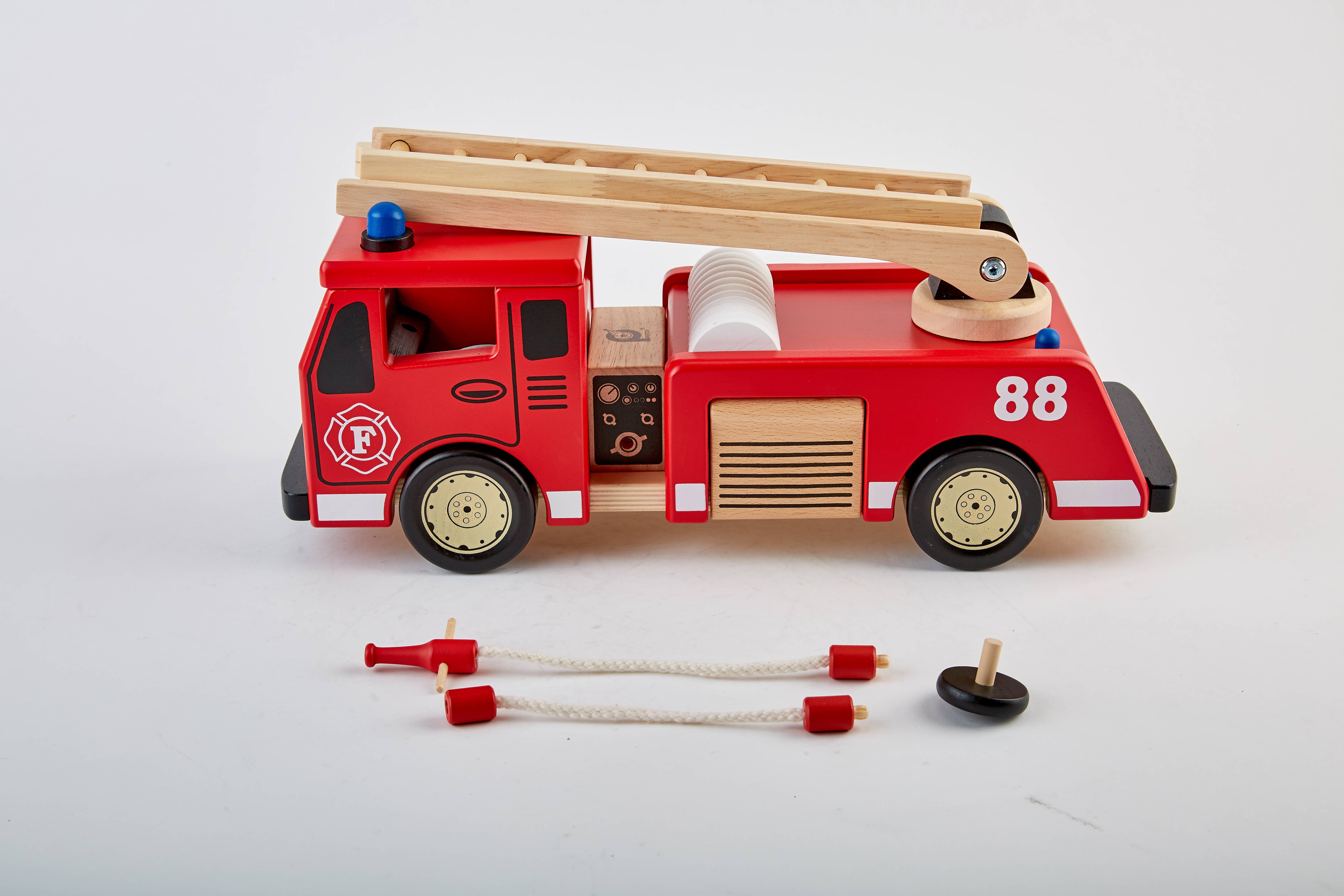 Hape Toys - Wholesale Wood Toy - Kids - PINTOY 17.5" Fire Engine1