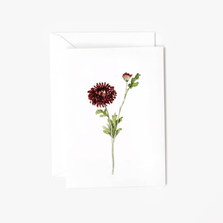 emily lex studio - Wholesale Stationery/Notecard Set - dahlia stem mini notecard