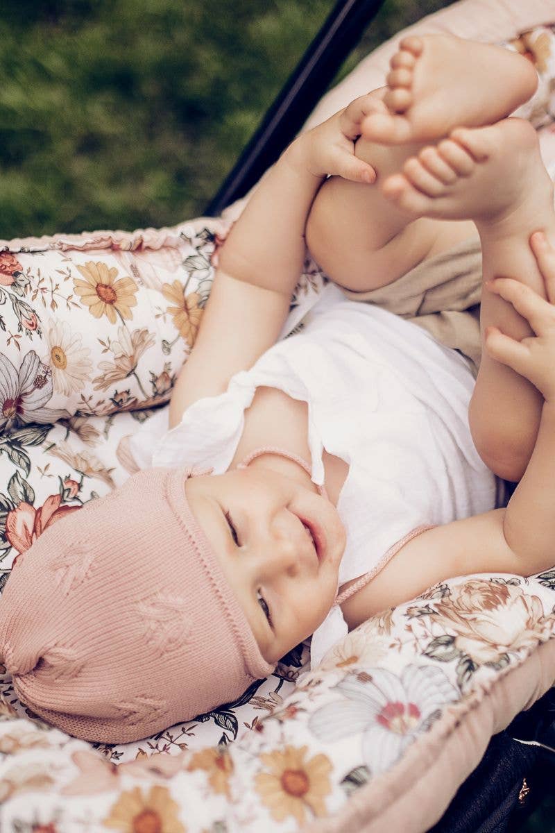 Ander – Engroshandel Hue til nyfødte - Baby – Forårsstrikket hat til børn 100% merinould fremstillet i Polen6