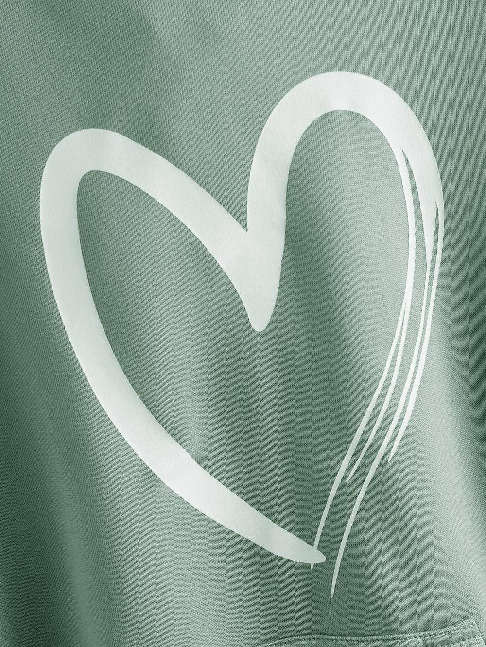 Flarix - Wholesale Blouse - Women's - heart print kangaroo pocket drawstring hoodie10