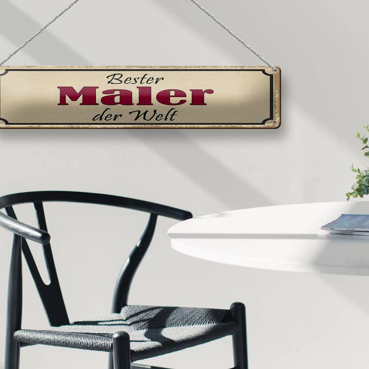 Femer - Wholesale Sign - Metal sign saying 46x10 cm Best Painter in the World sign2