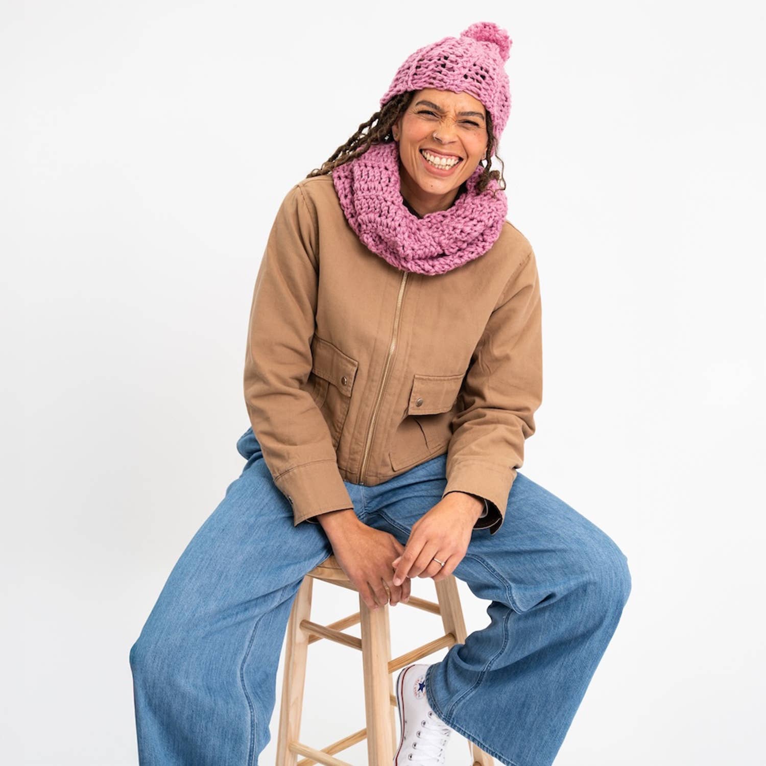 Wool Couture Company - Wholesale DIY Craft Kit - Beginners Beanie Hat Crochet Kit3