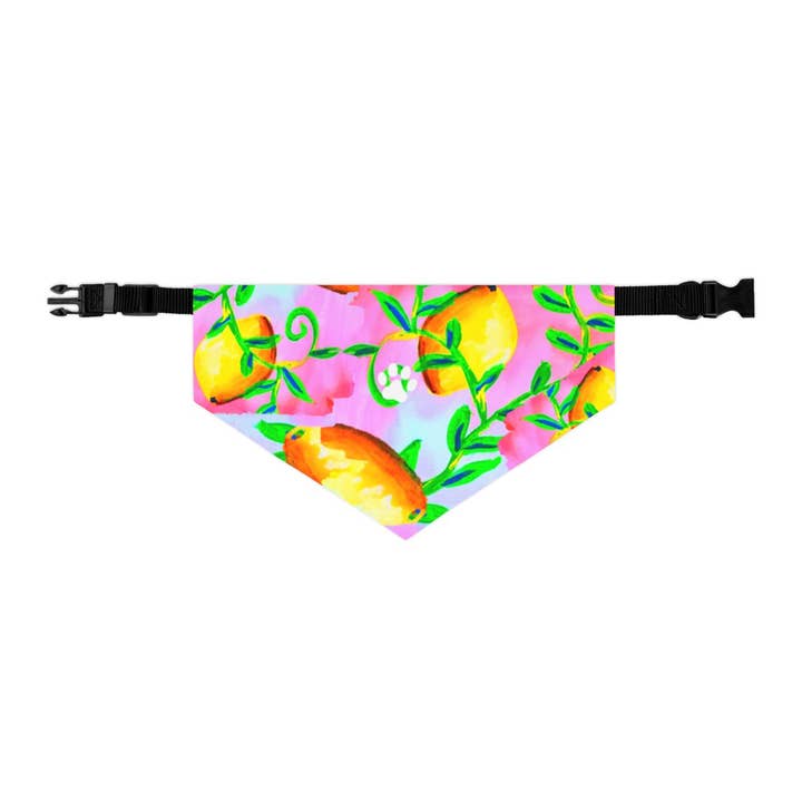 Collar tipo bandana para mascotas Life is Sweet (morado) para venta al por mayor de Off the Canvas Collection, LLC