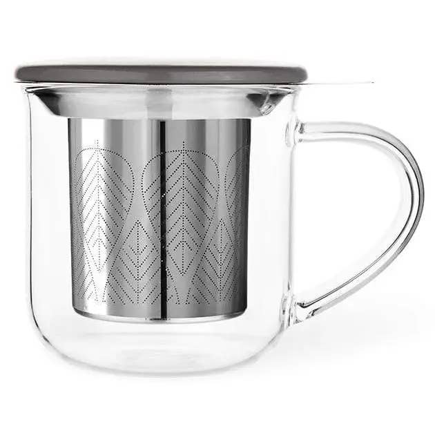 Viva | Espro | Liiton - Wholesale Coffee Mug - Minimaâ„¢ Eva Glass Mug & Porcelain Lid w/ Infuser