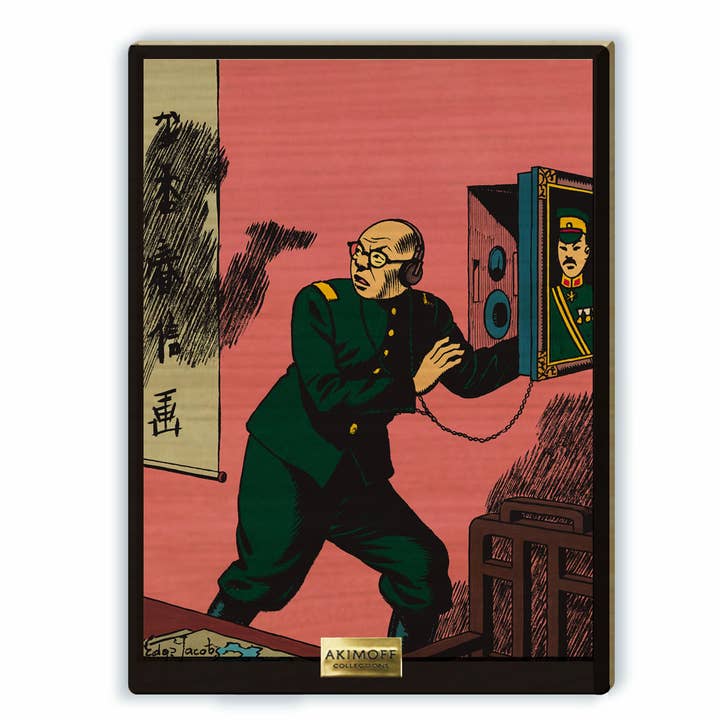 WOODEN COLLECTOR'S TABLE - CAPTAIN HASSO for wholesale by Akimoff Collections