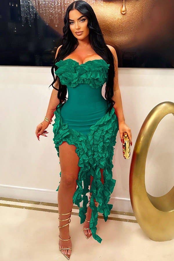 Aria Romance - Wholesale Gown - Women's - Strapless Peplum Waist Gown2