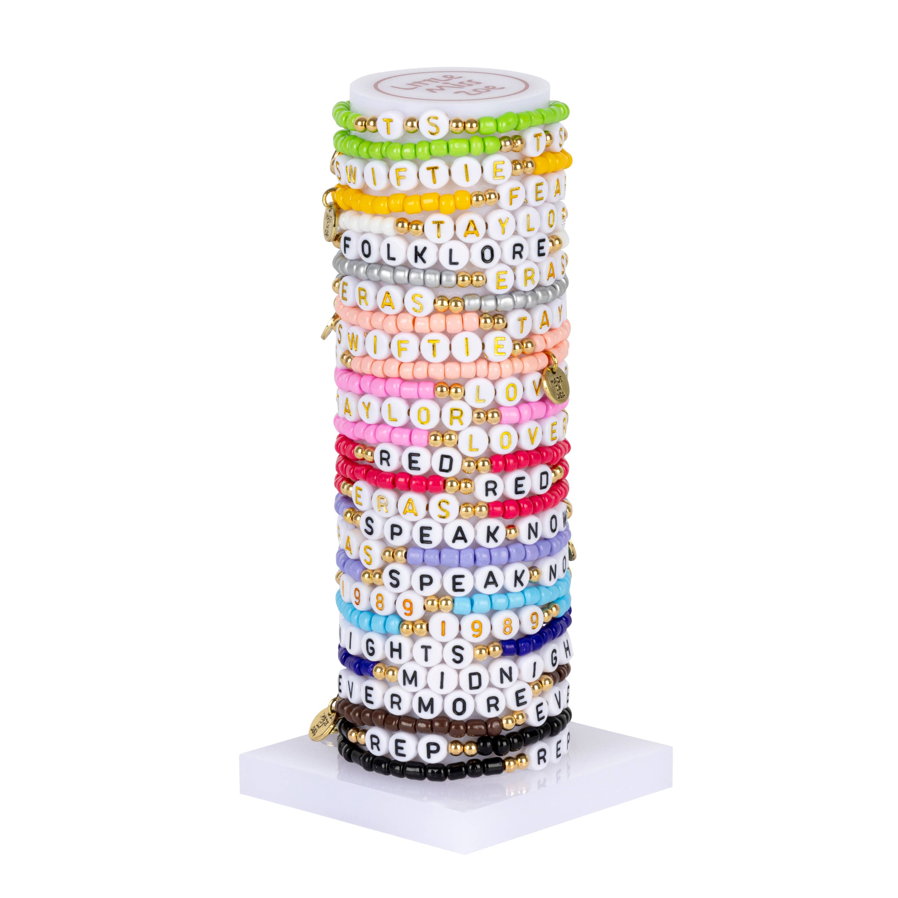 Little Miss Zoe - Wholesale Beaded Bracelet - Kids - Kids Bracelet Tower – Grab & Go Swiftie Word Bracelets0