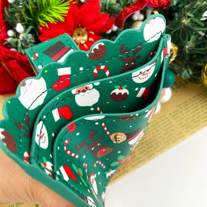 SoapElenGlen – wholesale Keychain bracelet – Christmas Gift Card Holder Silicone Bead Bracelet Keychain3