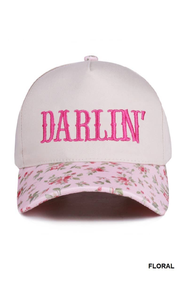 Vanilla Monkey - Wholesale Baseball Cap - Women's - Darlin' Embroidered Two-tone Canvas Cotton Cap7