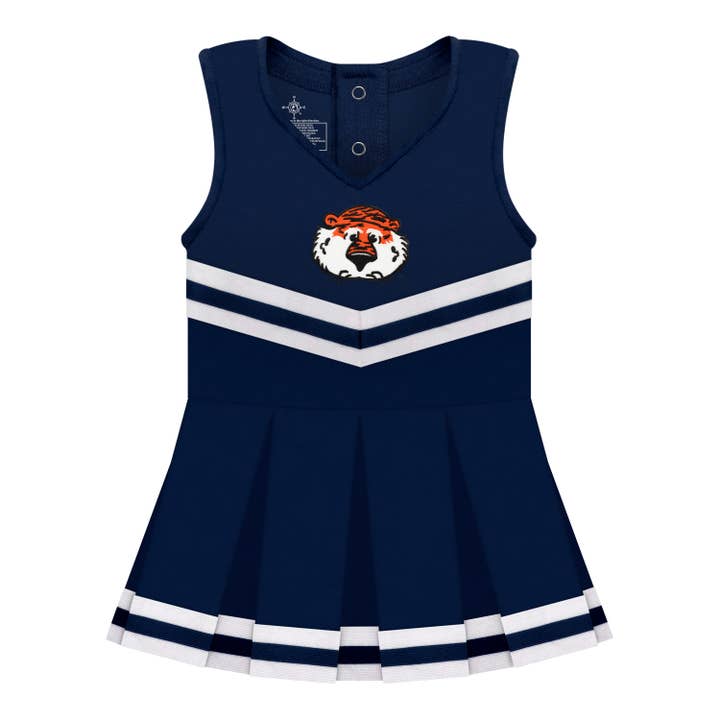 Creative Knitwear - Wholesale Bodysuit (Non-Footed) - Baby - Auburn Tigers Infant Cheer Dress Bodysuit