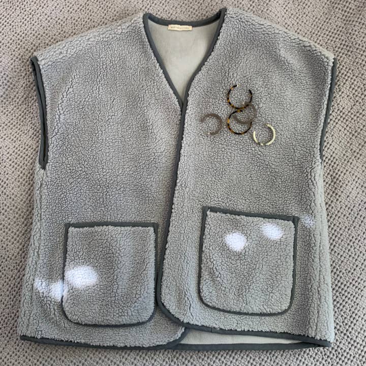 Chaleco de noviembre azul gris para venta al por mayor de April Meets October