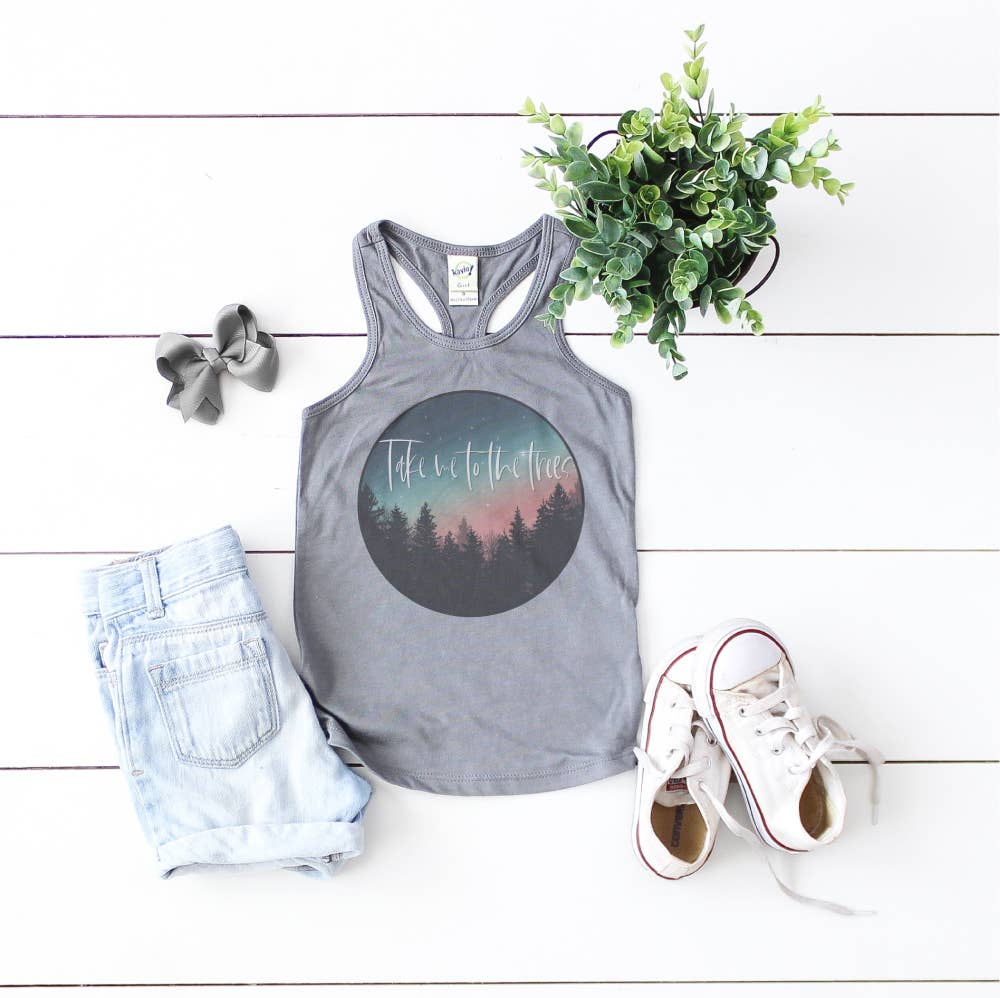 GLITTER AND GLAM - Wholesale Tank Top - Kids - Trees Infant/Toddler Top0