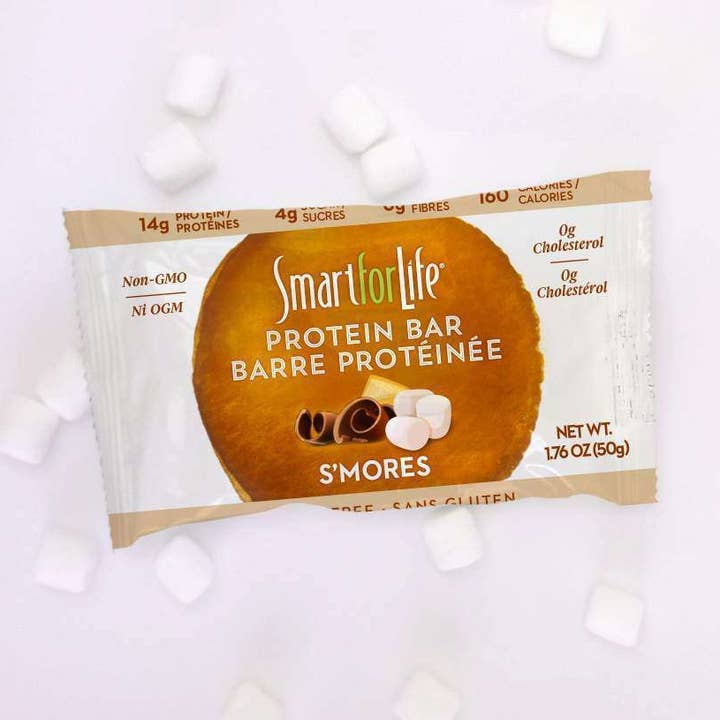 Smart for Life Low Sugar S'mores Protein Bars 12 Ct Boxes for wholesale by Smart For Life