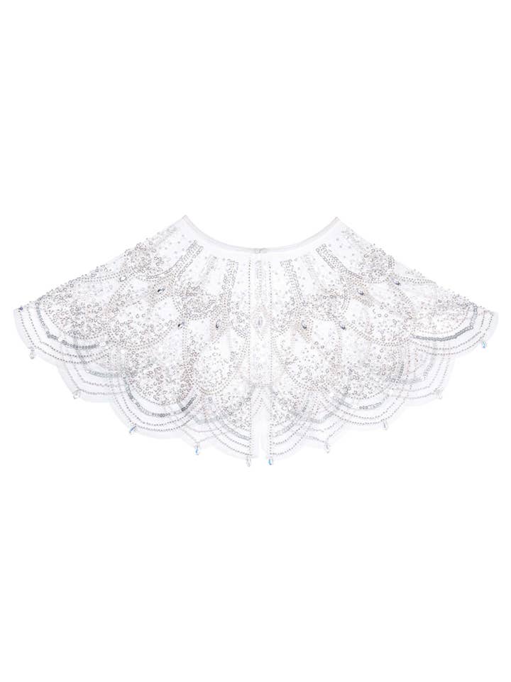 Mantón brillante con cuentas de lentejuelas para venta al por mayor de Tutuland