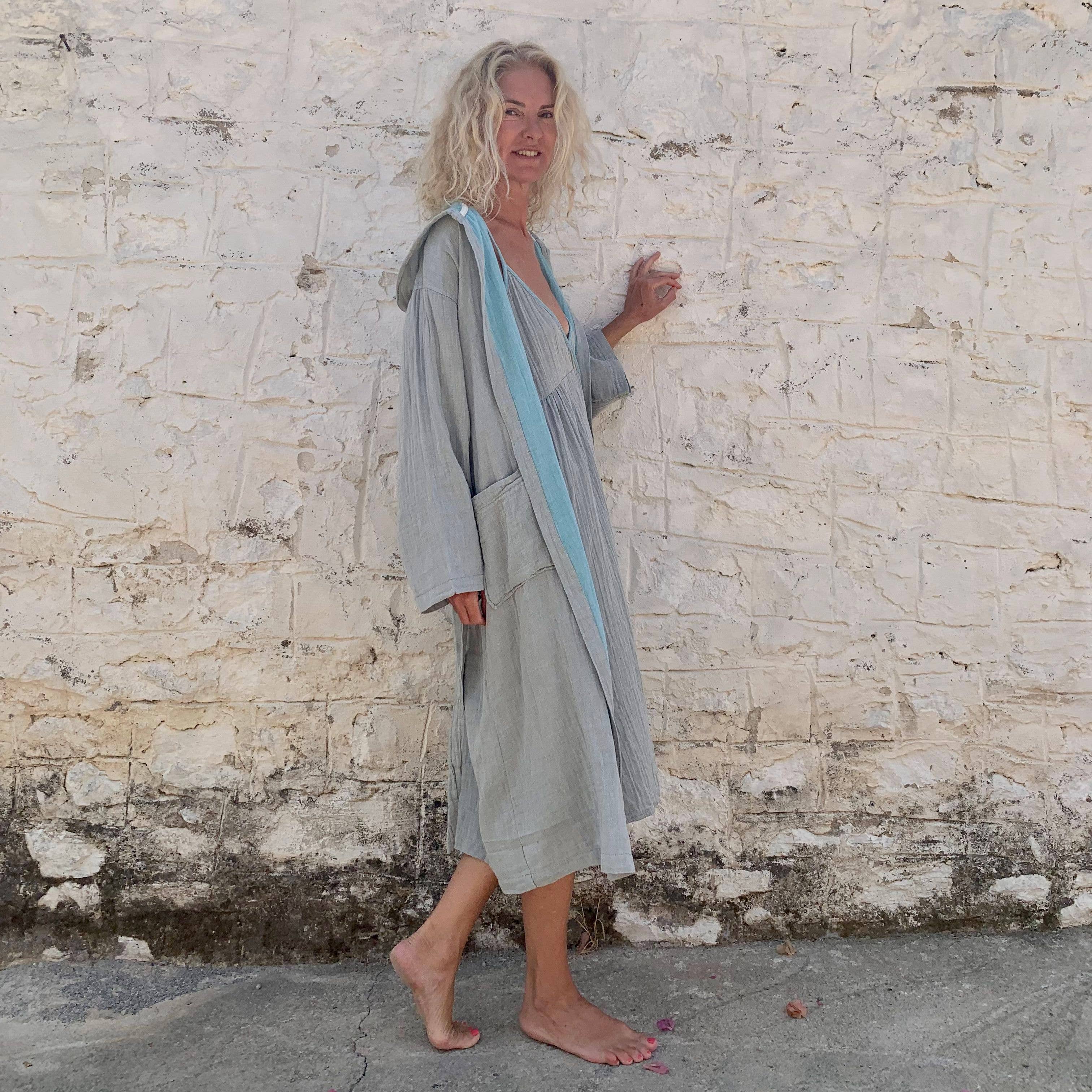 loom.ist – Robe - Mulher por atacado – Robe com Capuz de Musselina42