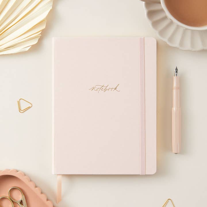 Blush And Gold - Vente Cahiers - Carnet de notes ou journal de luxe - Blush (tissu)3