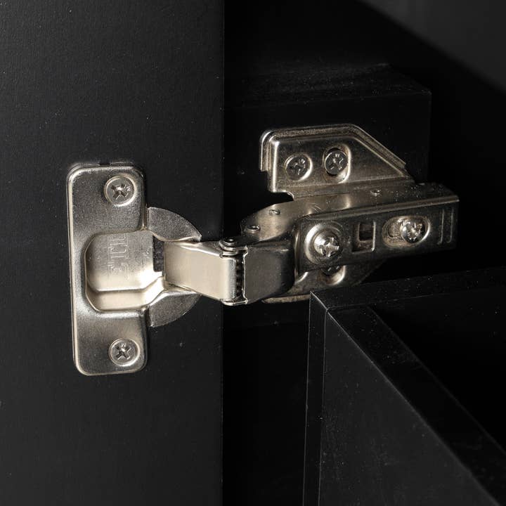 Orange County Decor - Wholesale Cabinet - 36" Bathroom Vanity With Sink, Multi Functional Bathroom Cabinet With Doors And Drawers, Mdf Frame And Mdf Board, Black Black Solid Wood Mdf4