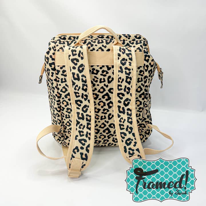 Framed By Sarah - Wholesale Cooler/Cooler Bag - Leopard Backpack Cooler