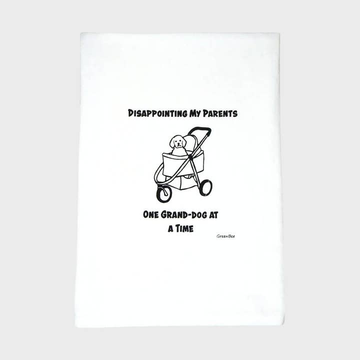 Grand-Dog Kitchen Towel | Tea Towels | Dog Dish Towels for wholesale by Green Bee Tea Towels