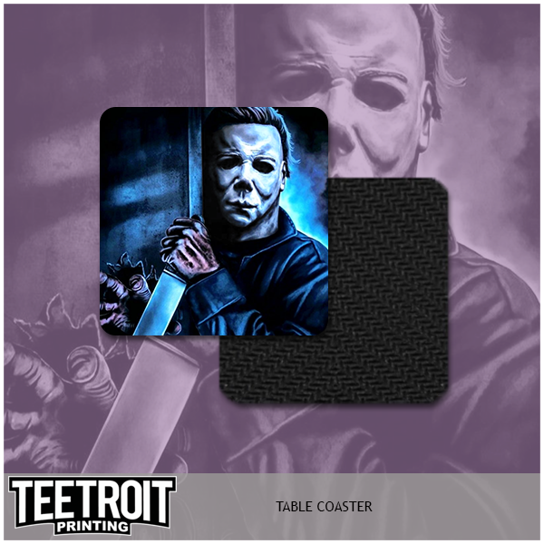 Teetroit Printing LLC - Wholesale Onderzetters - Horror tafelonderzetters per set van 20, zelf designs kiezen18