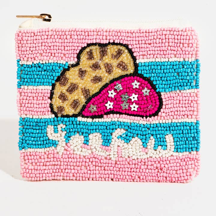 Yee Haw Pärlbroderad Myntväska för wholesale av Collections by Fame Accessories