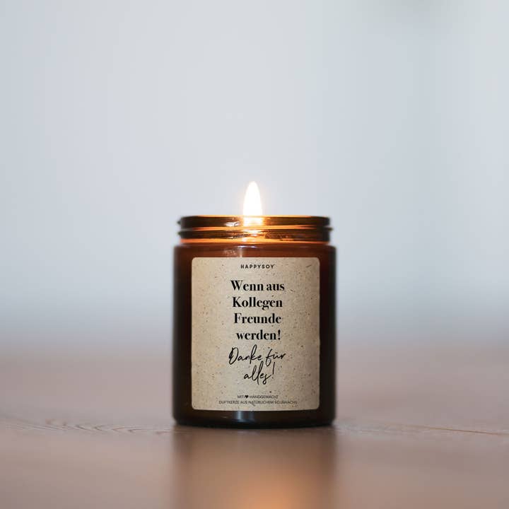 Happysoy - Wholesale Jar/Filled Candle - Scented candle | When colleagues become friends. Thanks for3