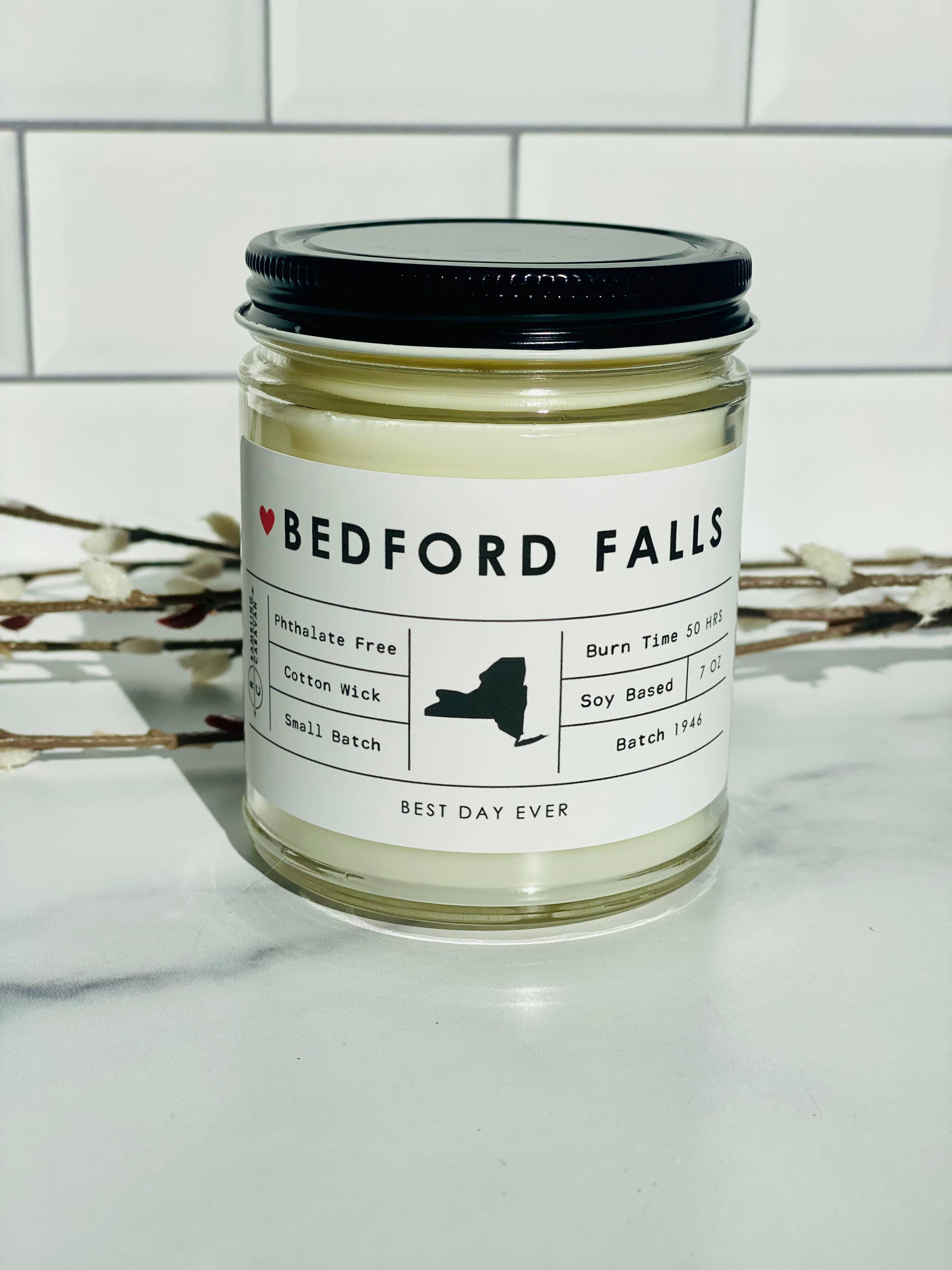 White Bedford Falls, NY Candle for wholesale on Faire