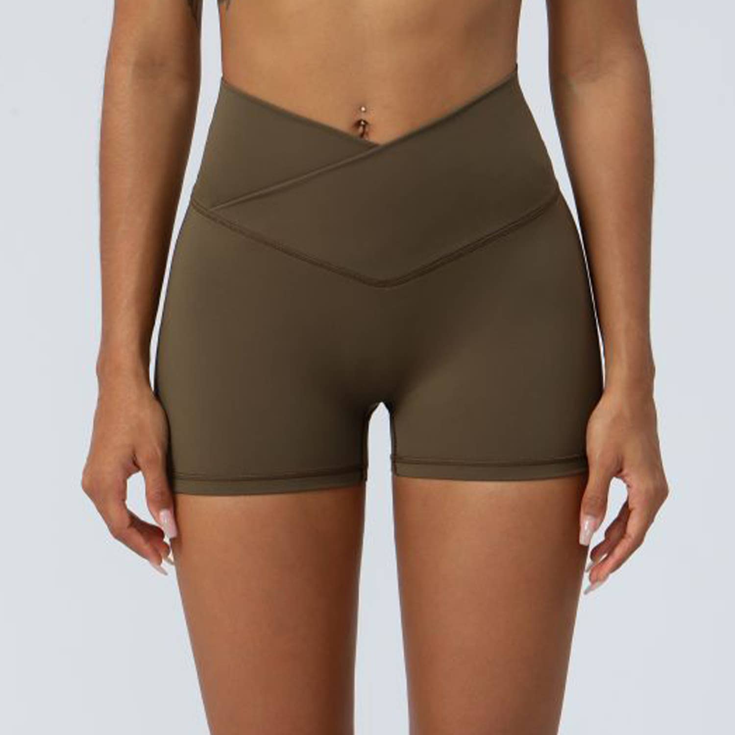 Sodalemon - Venta al por mayor Pantalones cortos deportivos - Mujer - Pantalones cortos con cintura cruzada para mujer15