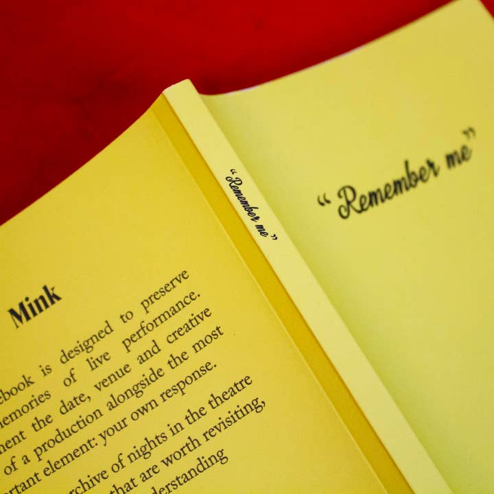 Mink - Wholesale Notebook - Remember Me: A Theatre Diary7