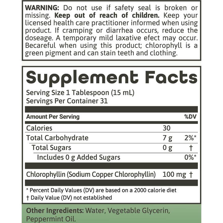 Dynamic Health - Wholesale Oral Supplement/Vitamin - Liquid Chlorophyll - Peppermint1