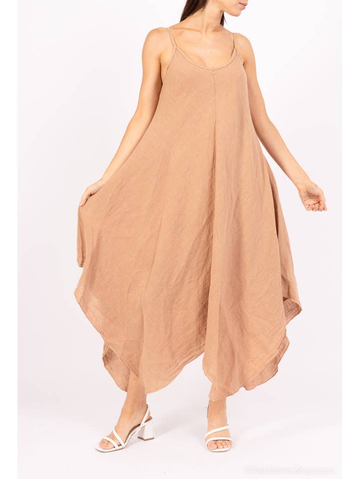 Shyloh - Wholesale Dress - Women's - Flowy linen dress 14940
