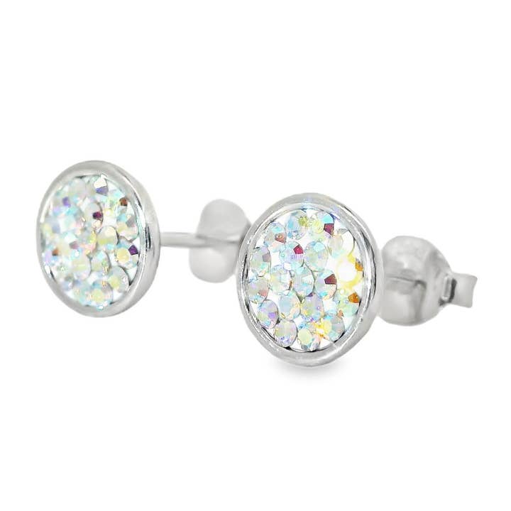 Impala - Wholesale Stud/Post Earrings - Jessica 925 Silver Aurore Boreale Stud Earrings1