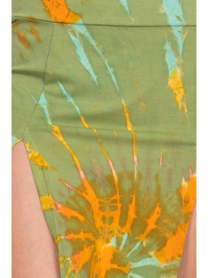 Lakhays Collection Inc. - Wholesale Skirt - Women's - Double Slit Tie-Dye Maxi Skirt