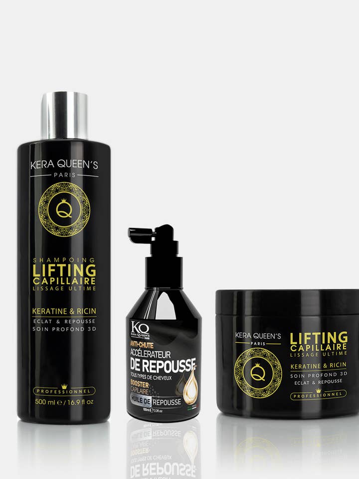 Lifting Keratin and Castor Oil Range + Hair Booster for wholesale by Kera Queen's