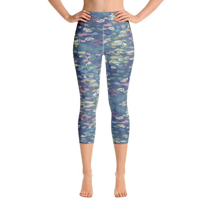 Legging Capri Nénuphars pour la vente par The Cool Ppl