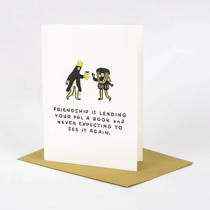 La amistad es una carta para venta al por mayor de Press Shop