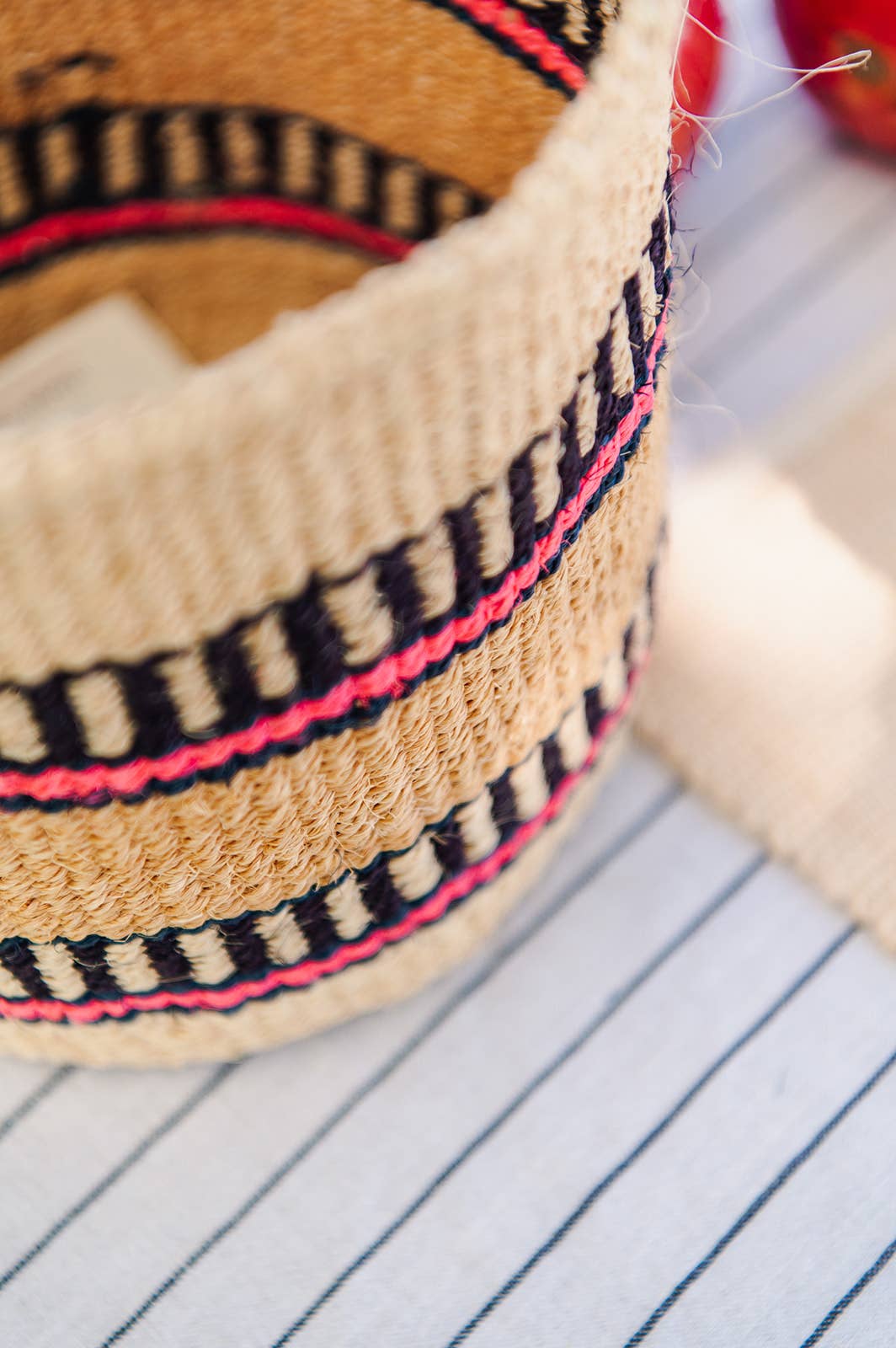 Crafts by Solid - Wholesale Basket - Handwoven Sisal Baskets - Colourful hues - XXS - XXL28