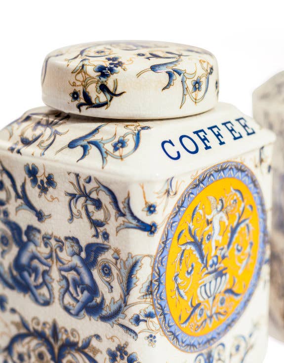 McGowan & Rutherford Ltd - Wholesale Jar - Set of 2 Renaissance Style Ceramic Tea & Coffee Jars1