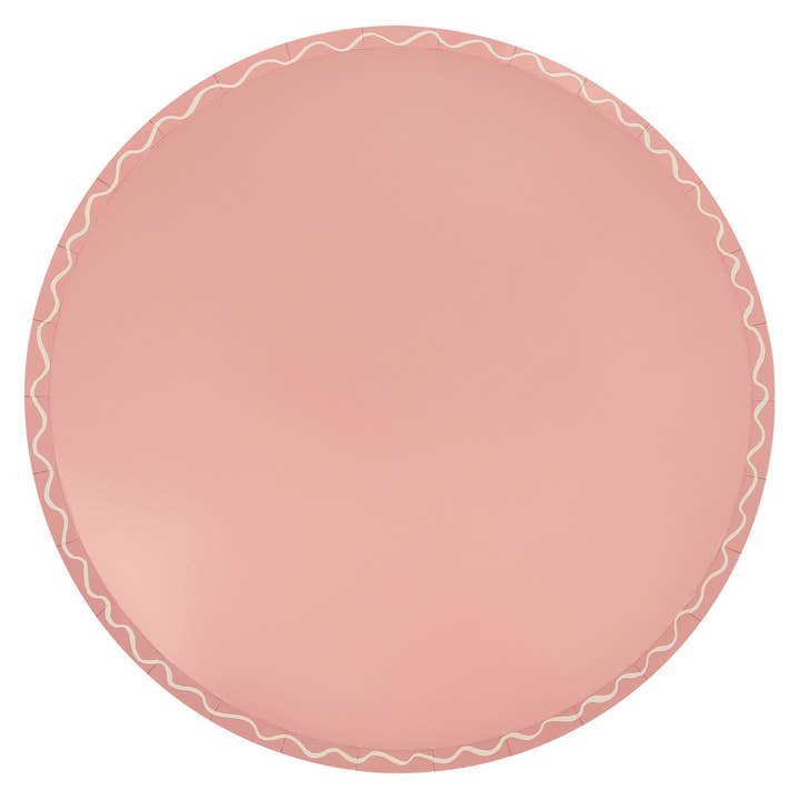 Meri Meri – wholesale Disposable plate – Mixed Wavy Line Dinner Plates6
