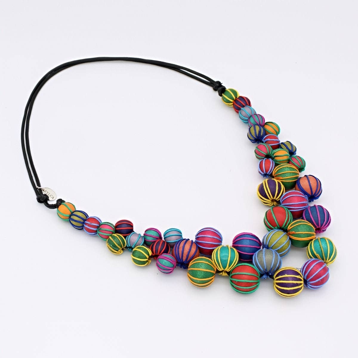 Sylca Designs - Wholesale Beaded/Pearl Necklace - Multicolor Pamela Berries Necklace2
