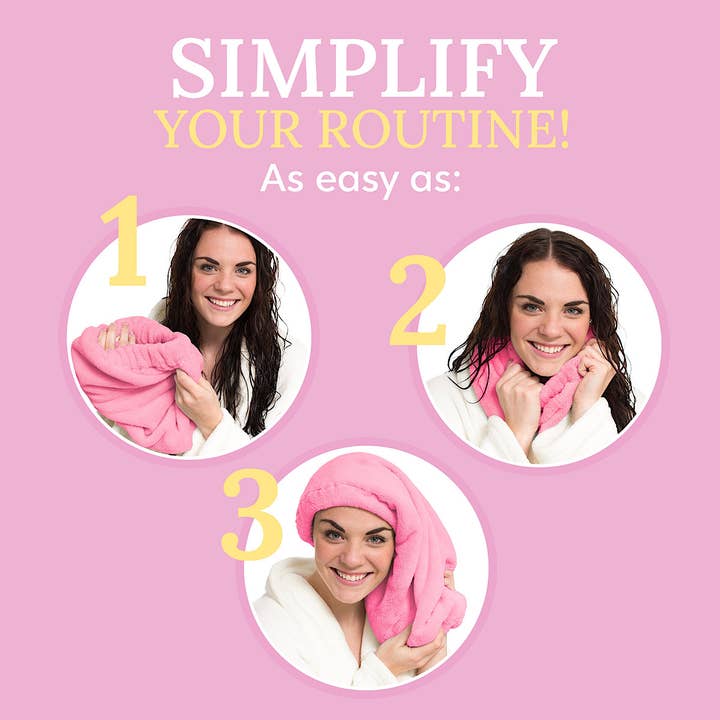 Morning Glamour - Wholesale Hair Towel/Wrap - Microfiber Hair Towel