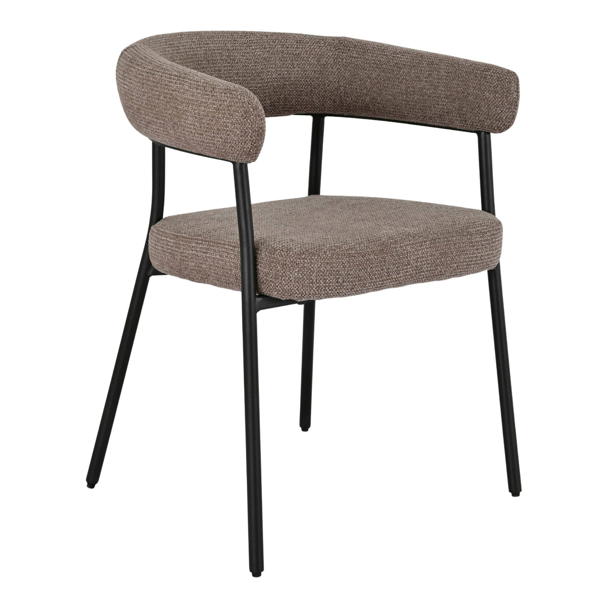 Brown Trivio Dining chair, brown, black legs,HN1314 for wholesale on Faire0