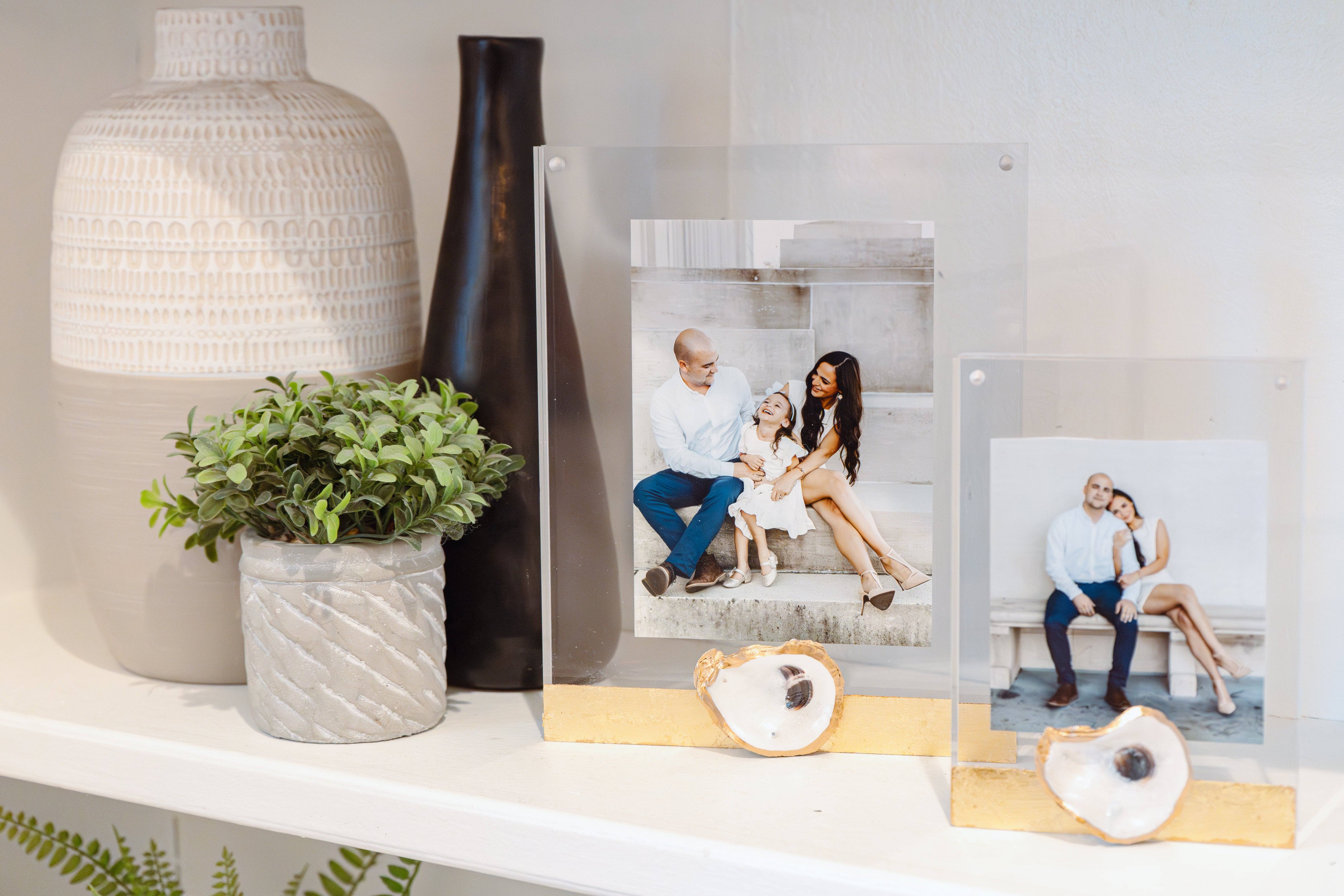 Creole Pearl Designs - Wholesale Picture Frame - Large acrylic oyster frame2