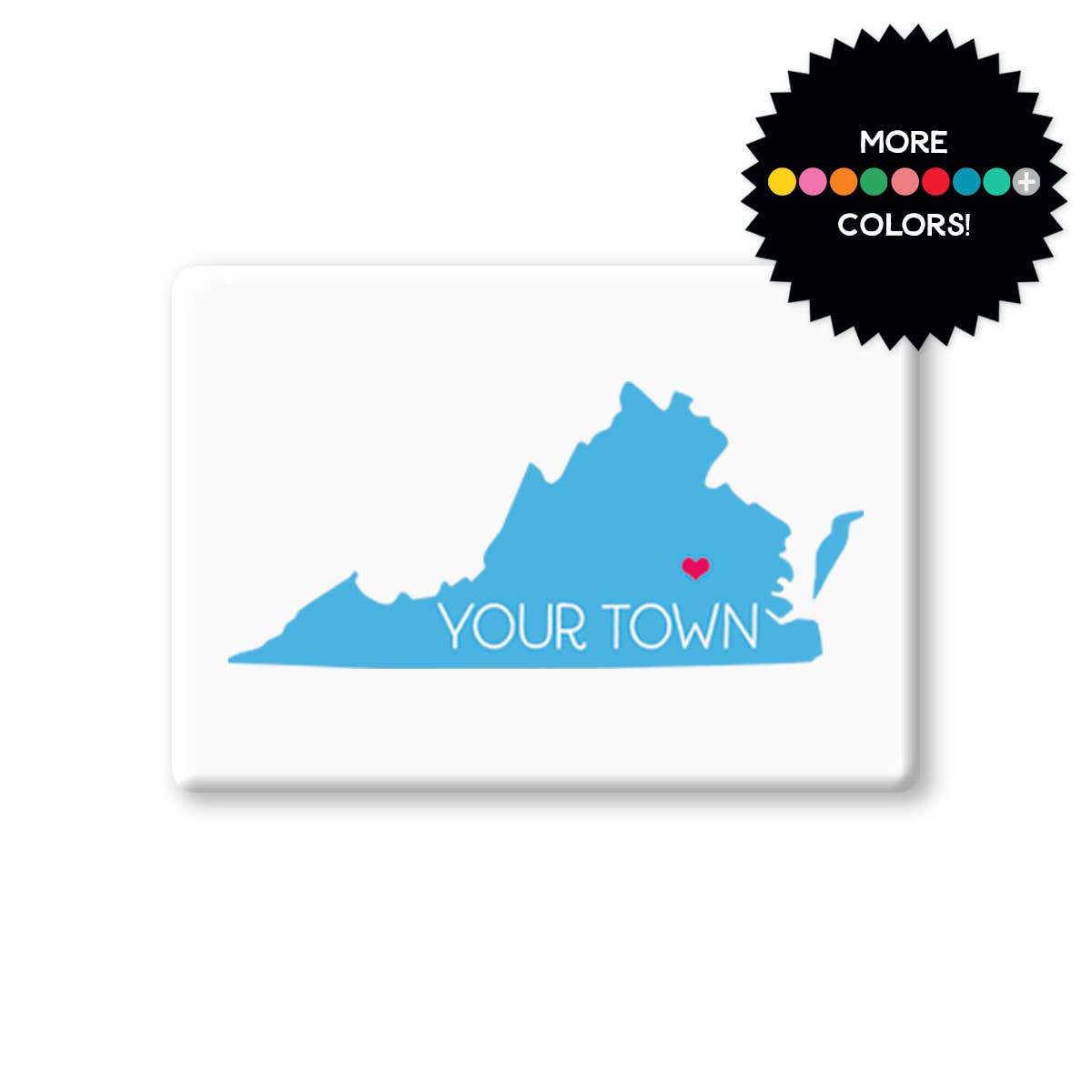 Rock Scissor Paper - Wholesale Magnet - Personalized City Magnet - State Silhouette