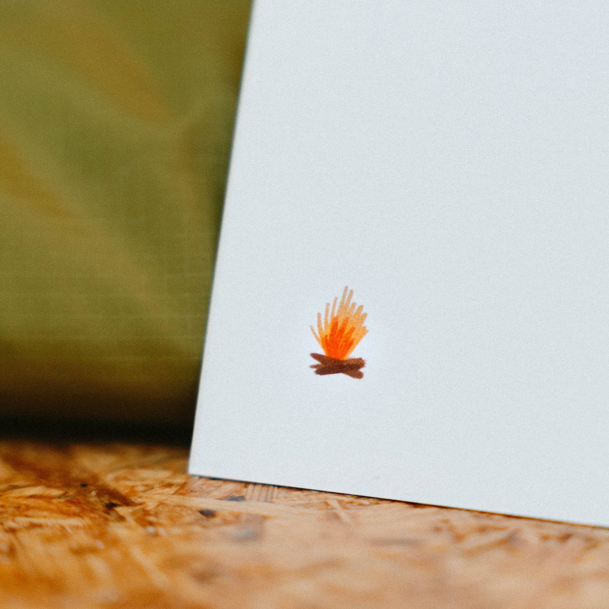 Hand und Feuer - Wholesale Postcard - Postcard Camping Adventure (A6) Campfire - 450 g/sqm paper4