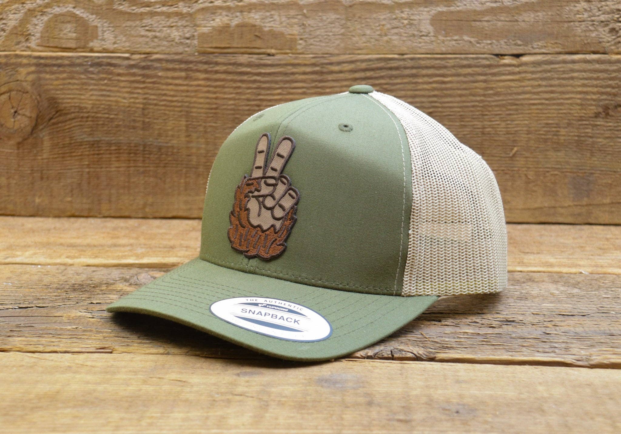 Squatchy - Wholesale Trucker Hat - Unisex - Bigfoot Peace Hat4