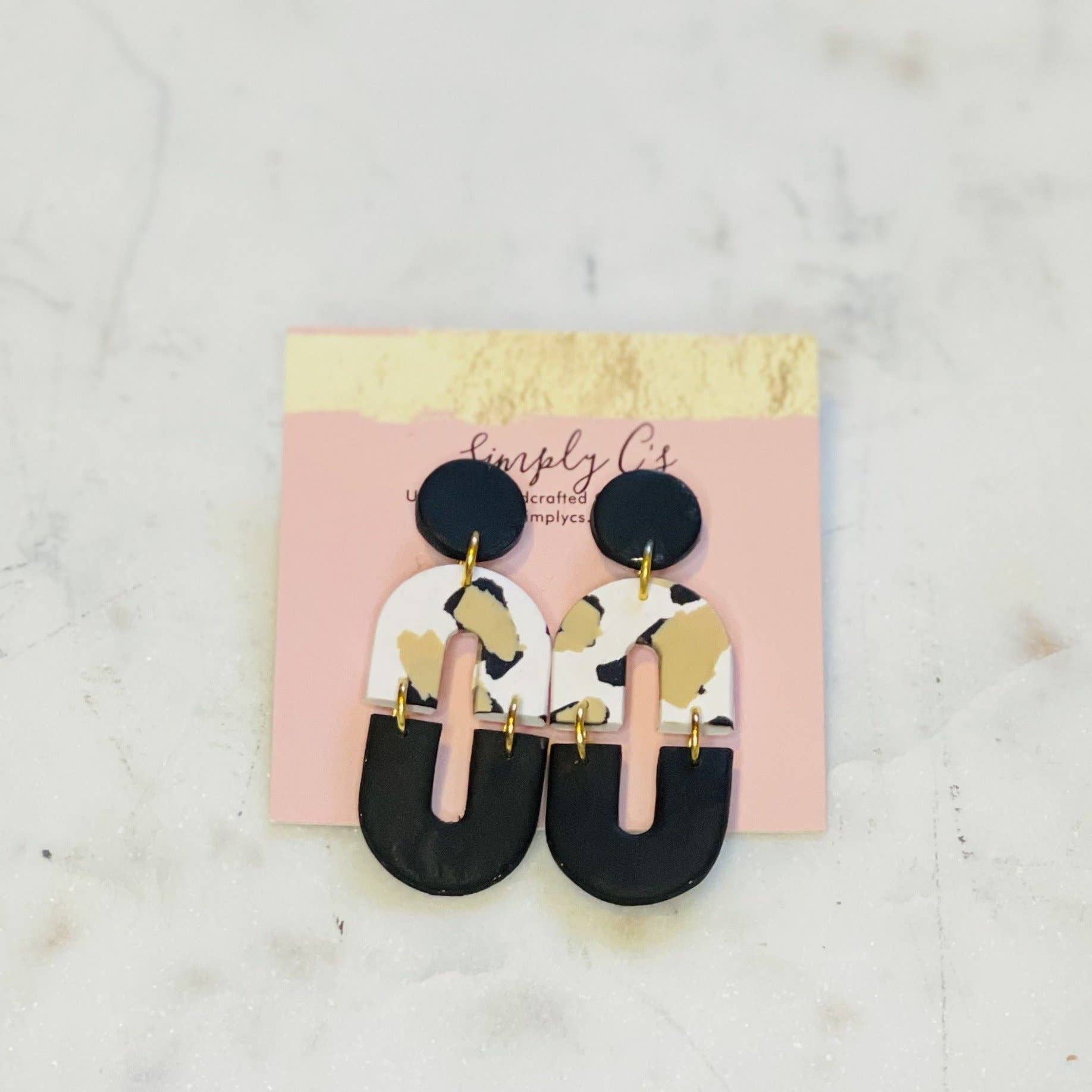 Simply C's - Wholesale Dangle Earrings - Cheetah Chloe - Polymer Clay Earrings